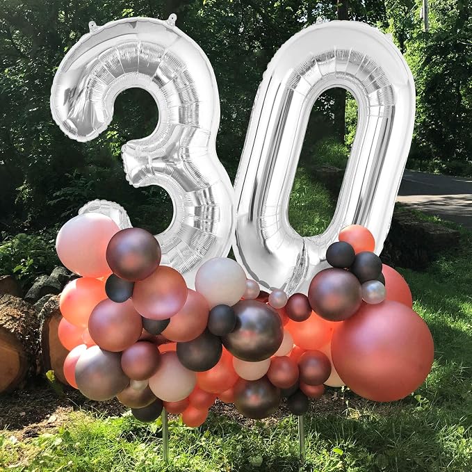 30 Number Balloons Large Foil Number Balloon Big 40 Inch - Image 4