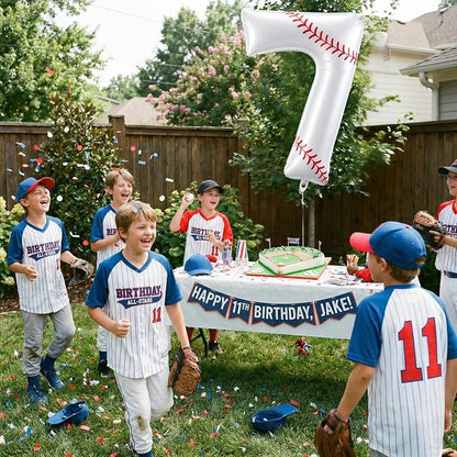 Jenaai Baseball Number 7 Balloons 40 Inch Baseball Theme Birthday Party - Image 6