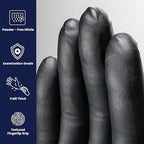 Adenna DLG678 Dark Light 9 mil Nitrile Powder Free Exam Gloves (Black, X-Large) Box of 90