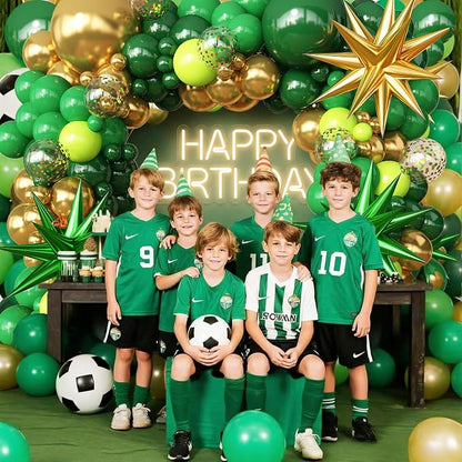 Green and Gold Balloons Garland Arch Kit - Image 6