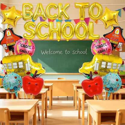Back to School Balloons, Back to School Decorations, Letter Balloons Banner | - Image 5
