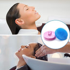 Hair Scalp Brush Dandruff Cleaning Brush Shower Scalp Shampoo Brush Scalp Massager Pack of 4 (Black and red)