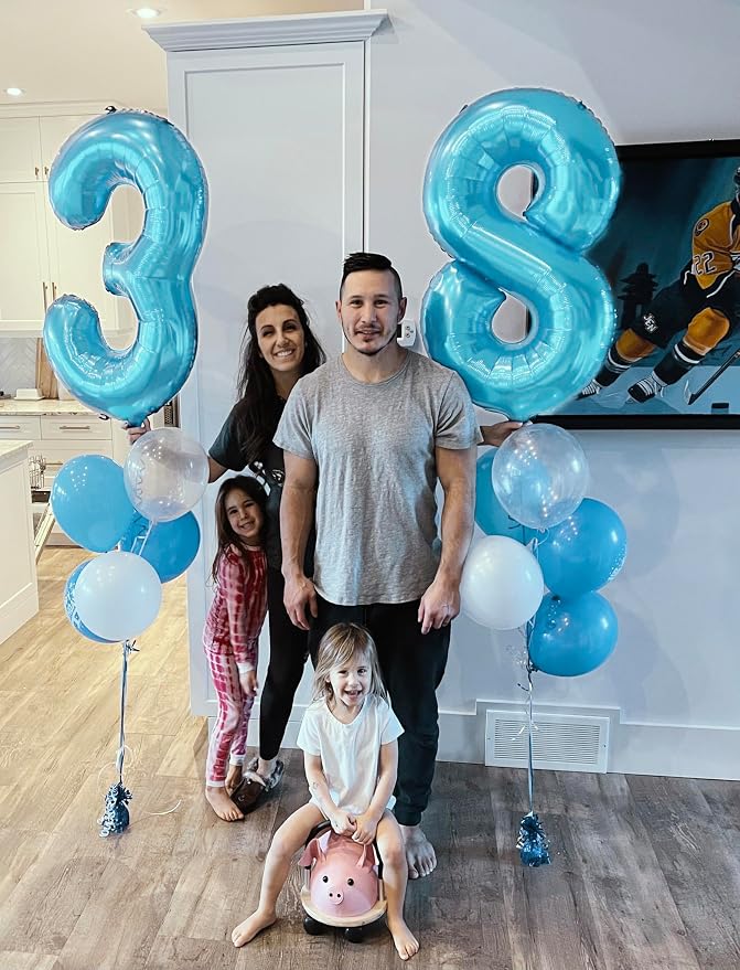 Pastel Blue 9 Balloon - Image 2