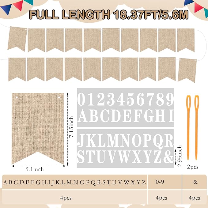 Mooliwe 171 Pcs DIY Custom Banner Kit Make Your Own Customizable Sign - Image 2