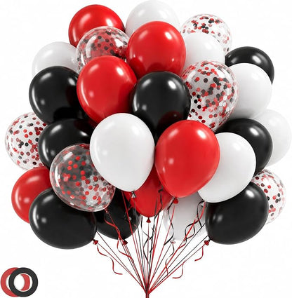 LovesTown Red Black and White Balloons by Lovestown