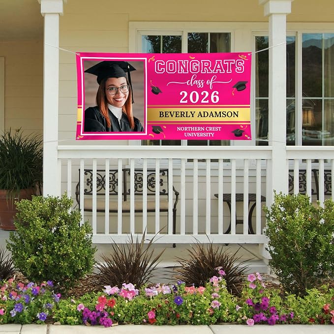 Graduation Banner, Custom Class of 2026 - Image 4