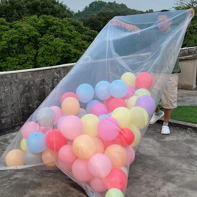 Kreapa 4 Pcs Large balloon bags, balloon transport bags transparent giant - Image 6