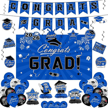 Graduation Decorations 2026 Set by BringWarmandGiftstoFamily