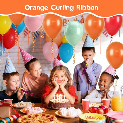 500 Yards Curling Ribbon， Orange Balloon String Ribbon，for Gift Wrapping，Party - Image 5