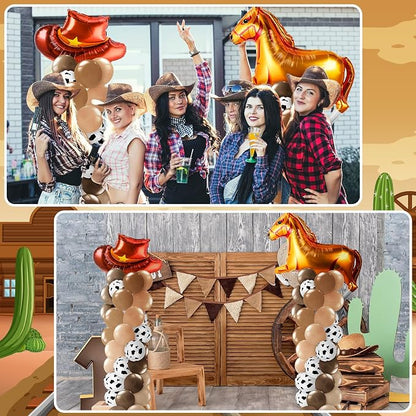 Kasyat 2 Sets Cowboy Birthday Party Balloon Column Stand Kit Western Party - Image 7