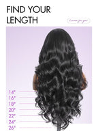 LUVME HAIR All-Day Comfort 100% Human Hair Loose Body Wave 5x5 Lace Front Wig Glueless Wigs Human Hair Pre Plucked Pre Cut Long Black Wig Lace Closure Wigs Frontal Wigs