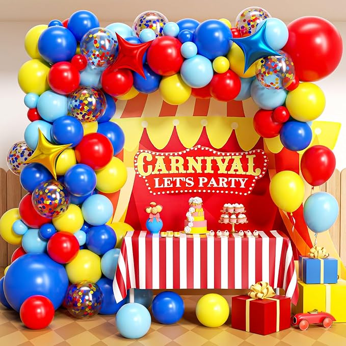 Carnival Circus Balloons Arch Kit by Unknown