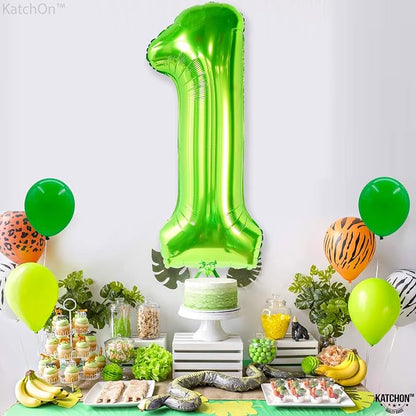 KatchOn Light Green Number 1 Balloon 40 Inch | Mylar Foil Balloon - Image 7