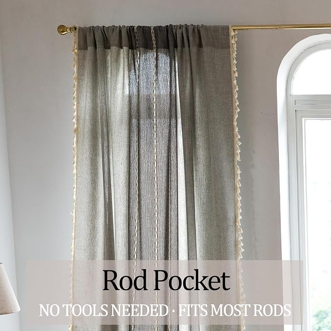 Sutuo Home Boho Curtains 72 inch Long - Image 6
