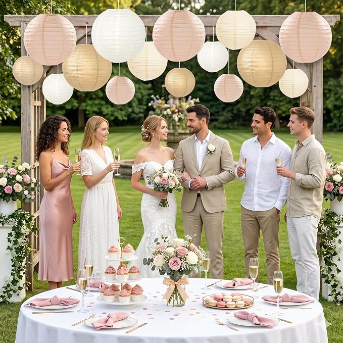 15 Pcs Boho Paper Lanterns - Image 3