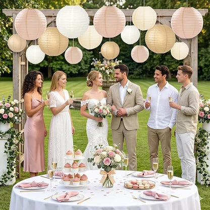 15 Pcs Boho Paper Lanterns - Image 3