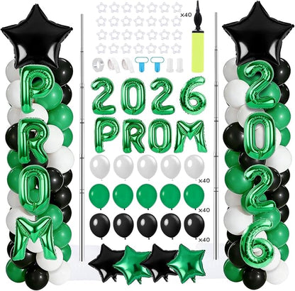 2 Set Green White Black Balloons Column Stand Kit Adjustable Tower Stand from - Image 8