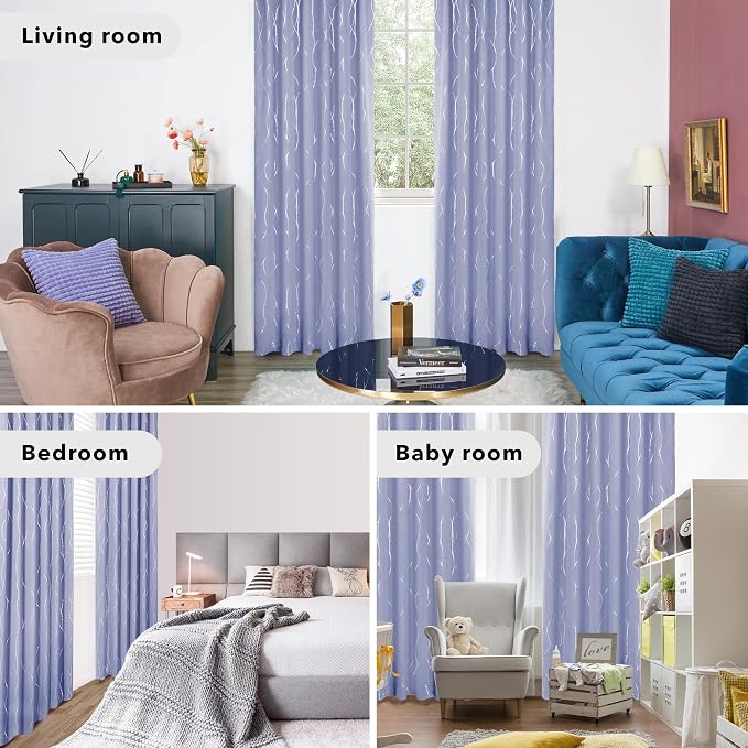 Deconovo Blackout Back Tab Curtains - Image 7