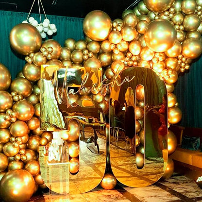 PartyWoo Gold Balloons 20pcs Gold Latex Helium Balloons 18 Inch | Birthday - Image 5