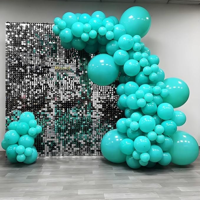 Teal Balloons 12 inch, Turquoise Latex Balloons 50pcs Party Balloons - Image 6