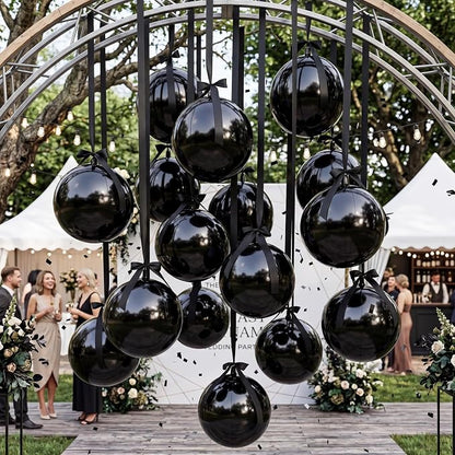 Jenaai 30 Set Round Foil Balloons Bulk 22 Inch 4d Metallic Giant Balloons Set - Image 3
