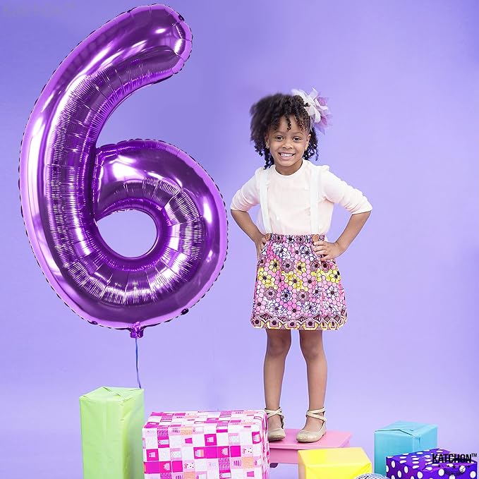 KatchOn Giant Purple 6 Balloon - Image 6