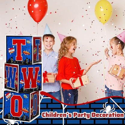 Feifeiya Spider Birthday Party Decor Second Birthday Decorations Two Balloon - Image 2