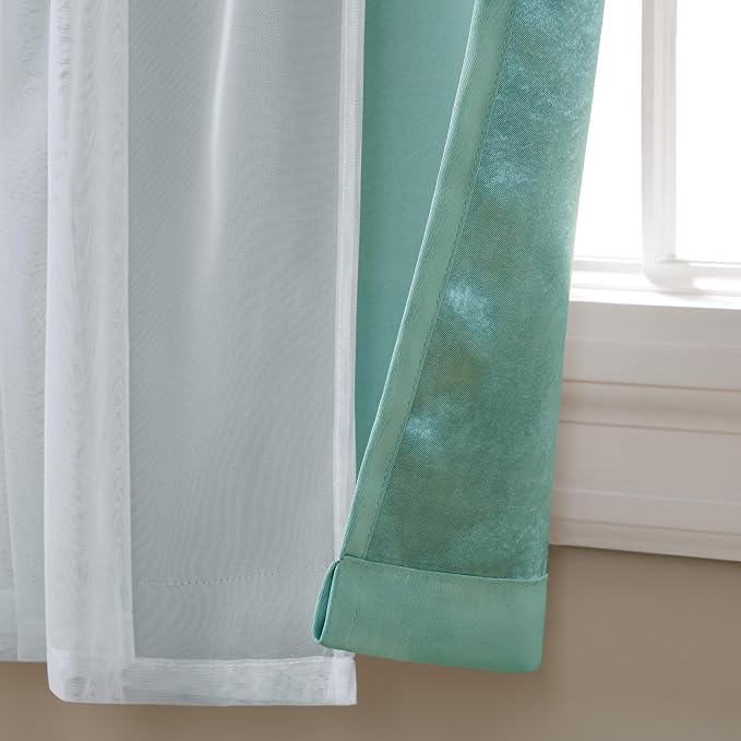 TOWN & COUNTRY LUXE Talia Double Layer Indoor Curtains, Sheer and Room - Image 3