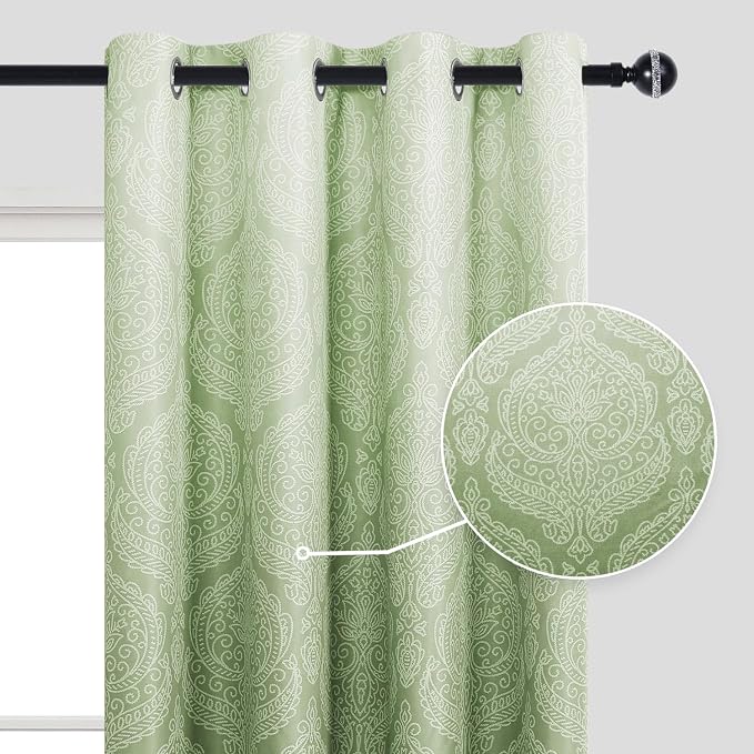 DWCN Ombre Room Darkening Blackout Curtains - Image 2