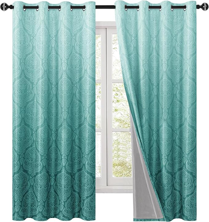 DWCN 100% Blackout Curtains for Bedroom 63 Inch Long - Image 8