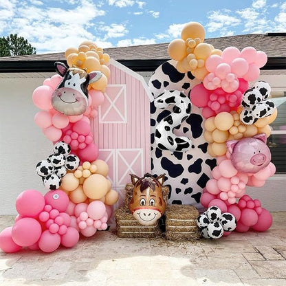 40 Inch Cow Print Number 2 Balloon, Large Black & White Mylar Foil Number - Image 2