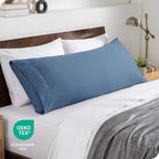 Bare Home Microfiber Body Pillow Cover - Ultra Soft & Cooling - Double Brushed - Envelope Closure - Easy Care (20''x54'' Body Pillow Cover, Coronet Blue)