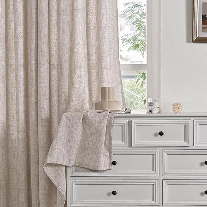 YoungsTex Short Linen Curtains 48 Inches Length - Image 7