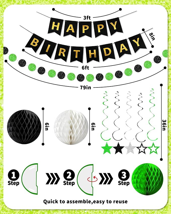 Happy Birthday Decorations, Party Decorations Banners - Image 3