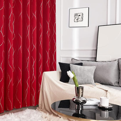 Deconovo Living Room Curtains 72 Inches Long, Thermal Insulated, Room Darkening - Image 4
