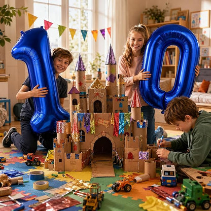 11 Balloon Number Birthday, Giant Navy Blue Number 1 & 1 Helium Foil Balloon - Image 7