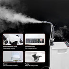 Hair Steamer Micro Mist Scalp Detoxify for Hair Wash Reclining Chair Bed Attachment Professional Hair Care for Salon SPA Barber Shop (LED Deco Draw 6th Gene White)