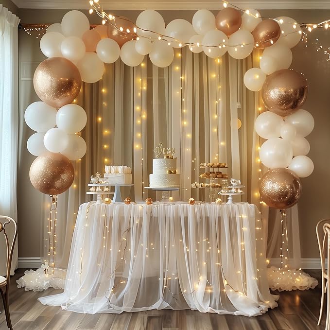 Fomcet Tulle Backdrop Curtains - Image 6