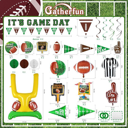 Football Party Decorations Kit: Tailgate & Football Birthday Party Supplies - Image 2