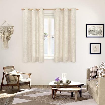 YoungsTex Linen Boho Curtains 54 Inches Length - Image 2