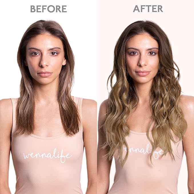 WENNALIFE Clip in Hair Extensions Real Human Hair, 20 Inch 120g 7pcs Balayage Chocolate Brown to Dirty Blonde Hair Extensions Clip In Human Hair Remy Clip in Hair Extensions Natural Human Hair