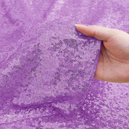 Sugargirl Lavender Purple Sequin Backdrop Curtain 4 Panels 2FTx8FT Glitter - Image 5