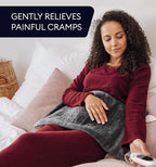 GENIANI Electric Throw - XXL 18"x26" Heating Pad for Back Pain & Cramps Relief, Auto Shut Off, Machine Washable, Heat Pad, Holiday Gifts for Women, Men, Heat Patches (Tabby Gray)