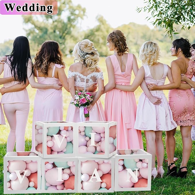 White Clear Balloon Boxes, Baby Boxes - Image 3