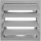 Repa Market 6 Inch Gray Dryer Vent Hood/Duct Cover for Walls or Ducting/ABS Plastic Grille with Flaps & Insect Screen/Exhaust and Dryer Vent Covers for Indoor & Outdoor Use