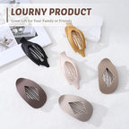 Lourny Flat Hair Clips for Women, French Flat Claw Clips & Duckbill Hair Clips for Thin Hair Lightweight Non-Slip Large Claw Clips for Women 6PCS