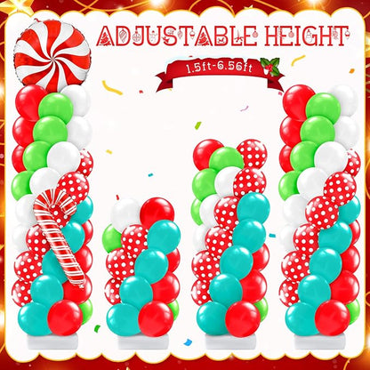 Kasyat 2 Sets Christmas Balloon Column Stand Kit - Image 5