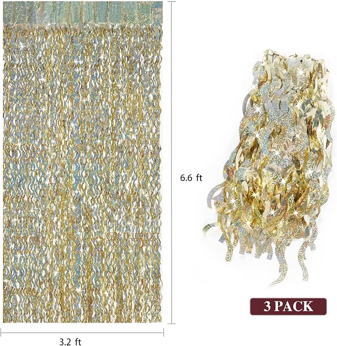 Champagne Gold Foil Fringe Backdrop - Image 3