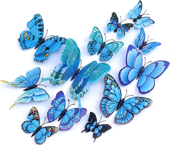 OPSEAM 3D Butterfly Wall Decor Butterfly Decorations Stickers by Opseam