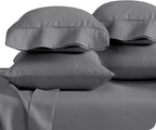 Bare Home Microfiber King Size Pillowcases - 4 Pack, Grey, 20x40